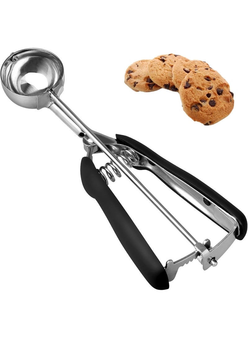 ChicAbode Cookie Scoop, Ice Cream Scoop, 2 Tbsp/ 30ml/ 1oz, 18/8 Stainless Steel Cookie Scoops for Baking, Ice Cream Scooper with Trigger Release, Cookie Dough Scoop with Comfortable Grip - Image 1